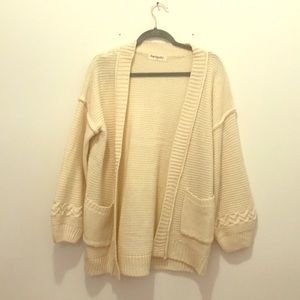 Off white thick cardigan